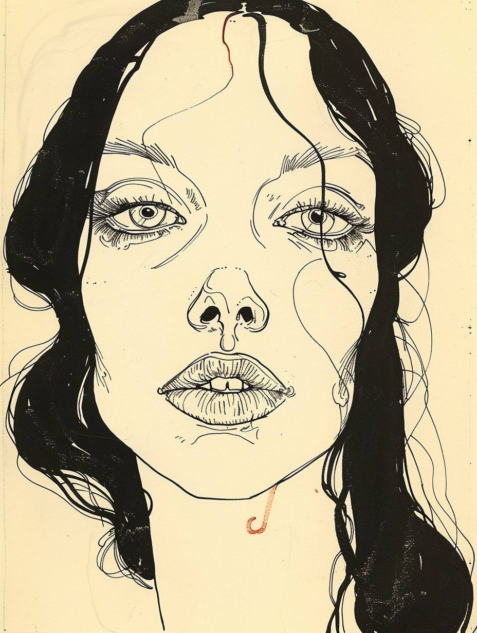 Fragmented Gazes in Ink - Image 1