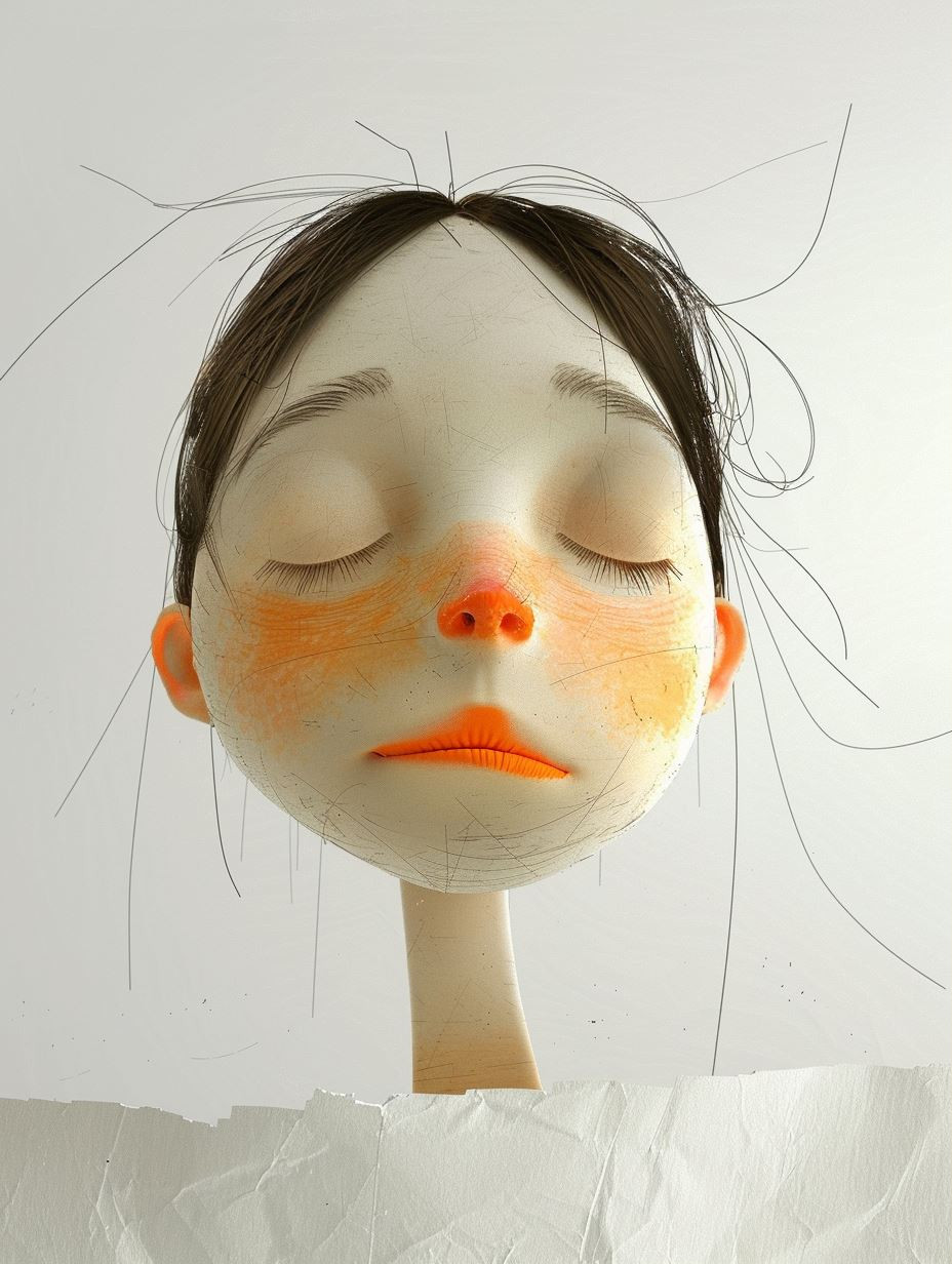Fragile Melancholy in Pale Tones - Image 1