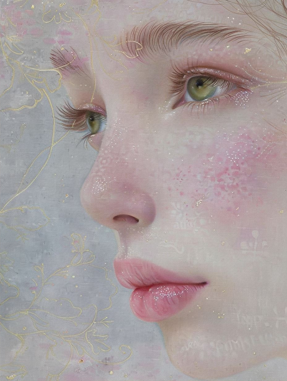 Ethereal Blooms: A Surreal Portrait Study - Image 2