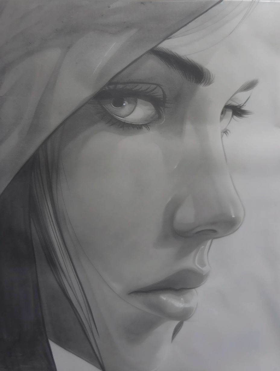 Ethereal Gazes: A Digital Portrait Study - Image 4