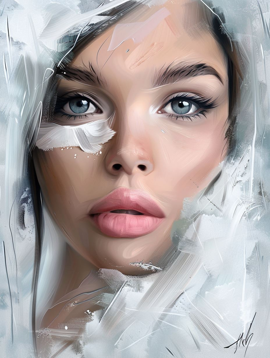 Ethereal Brushstroke Beauty - Image 2