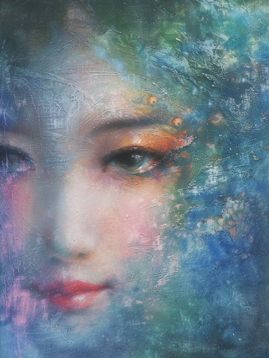 Ethereal Whispers of Azure Dreams - Image 1