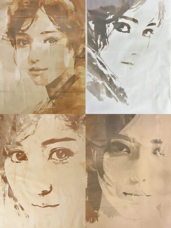 Ethereal Gaze: A Study in Sepia
