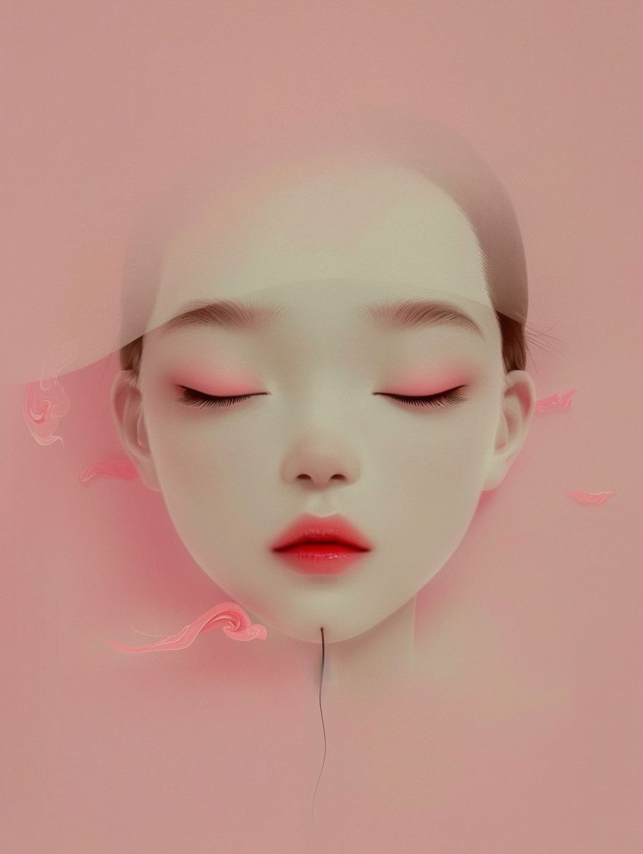 Ethereal Porcelain Dream Portrait - Image 2