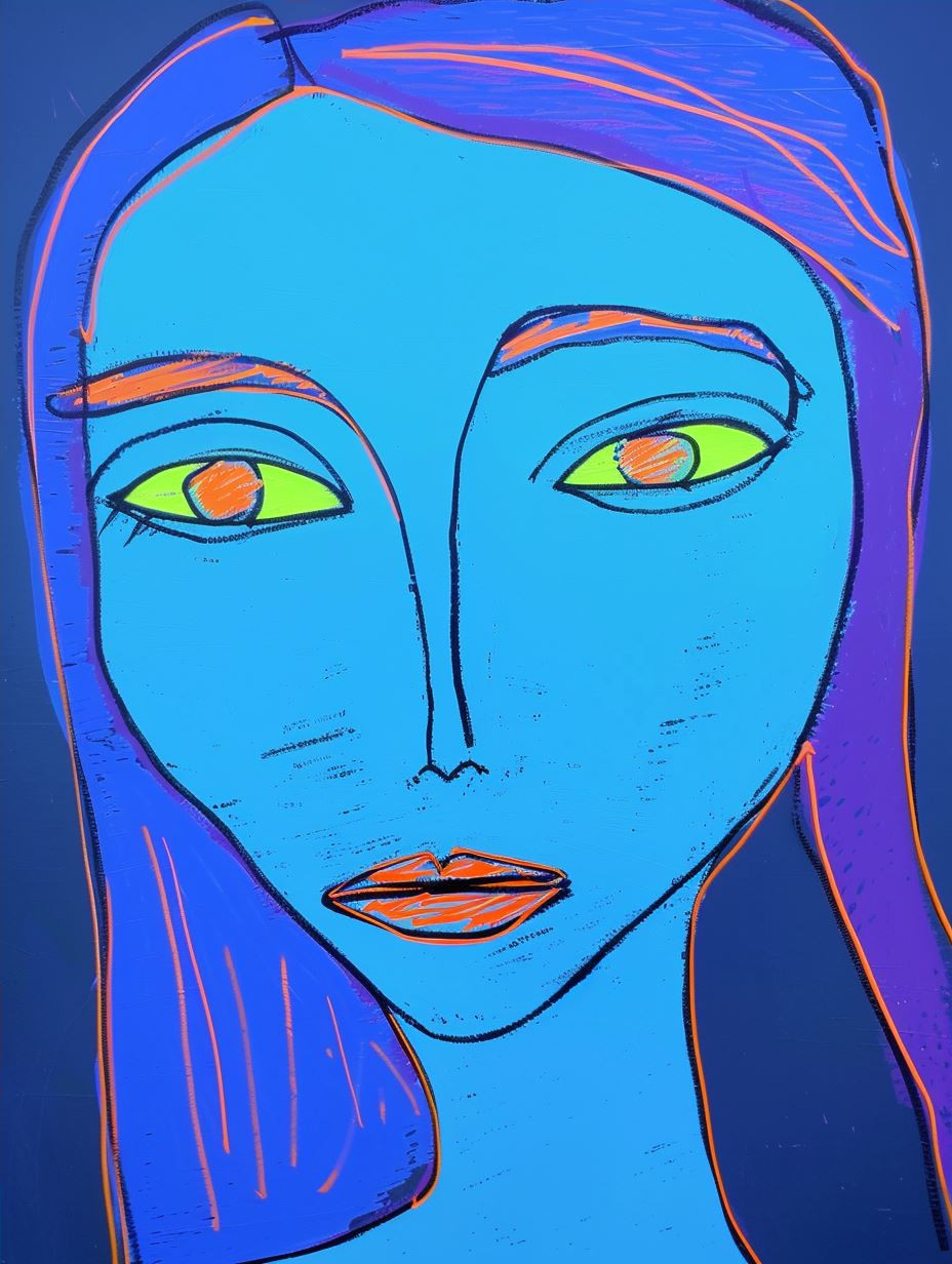 Surreal Neon Portrait Study - Image 4