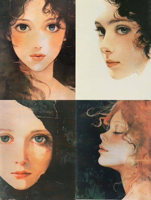 Vintage Ethereal Gaze