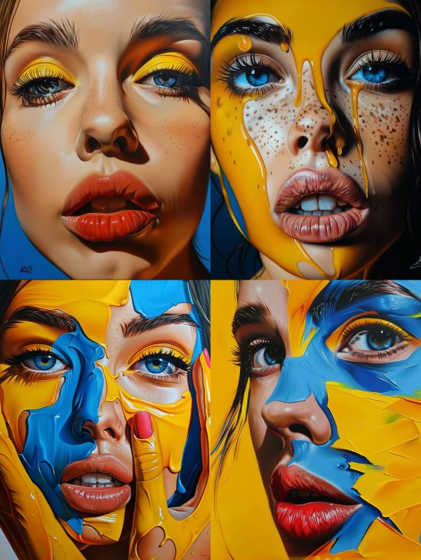 Vibrant Fusion of Color and Beauty