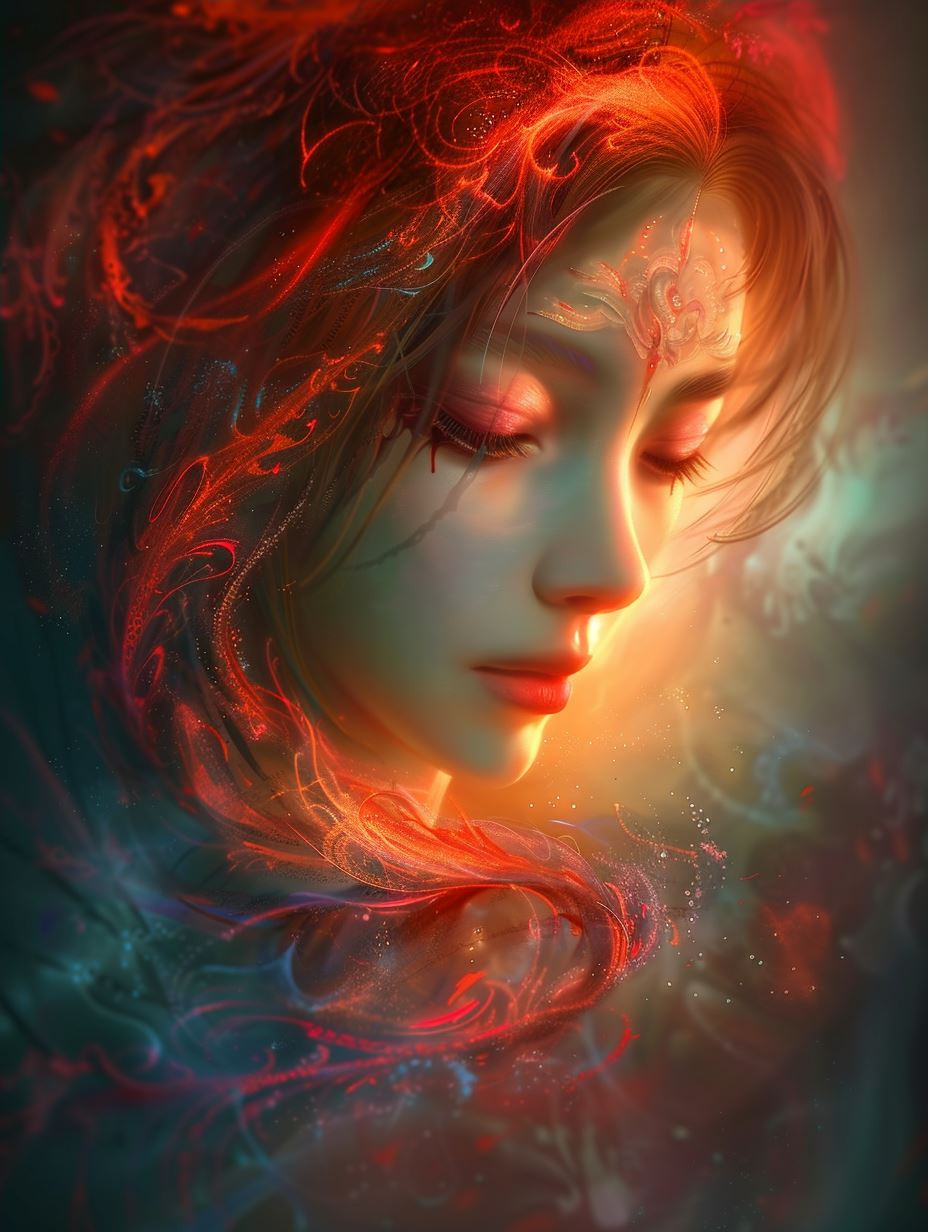 Ethereal Bloom of Crimson Tears - Image 4