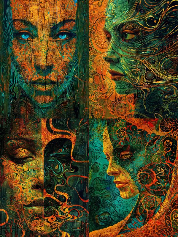 Ethereal Faces of Ancient Earth