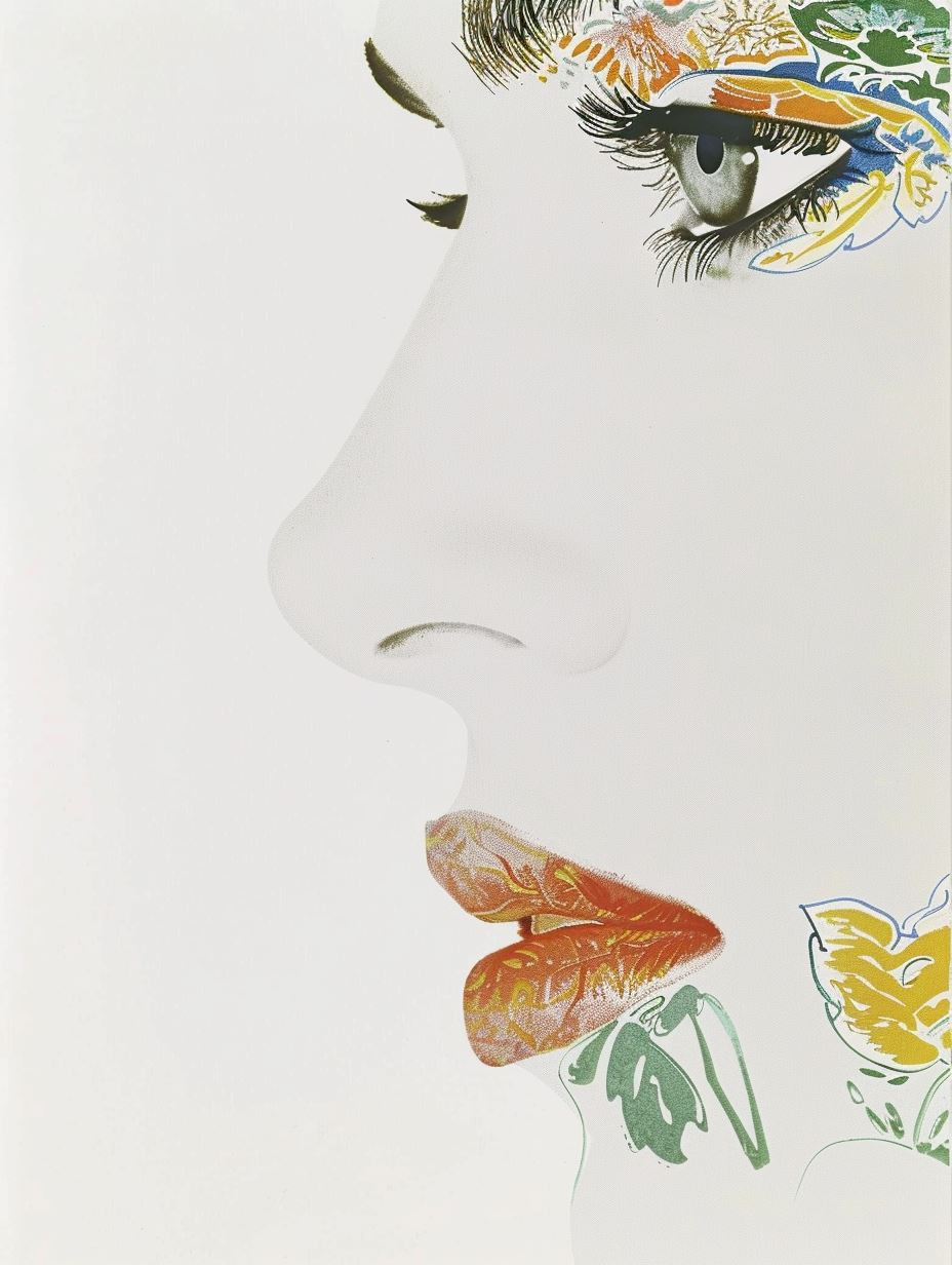 Floral Fusion Ethereal Portrait