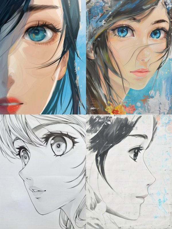 Ethereal Gazes: A Study in Anime Art