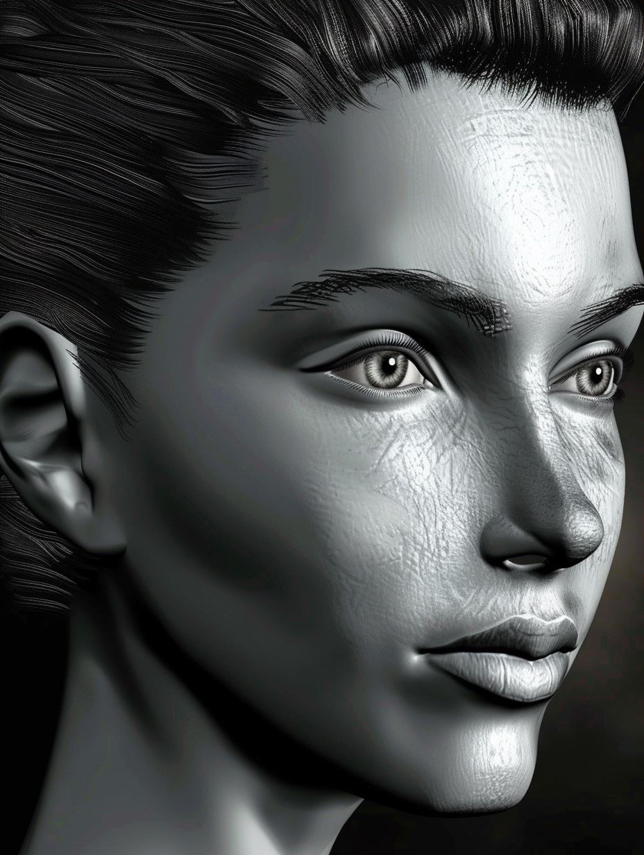 Crimson Ember Portrait - Image 3