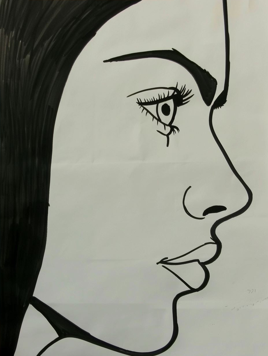 Modern Stylized Female Portrait Studies - Image 4