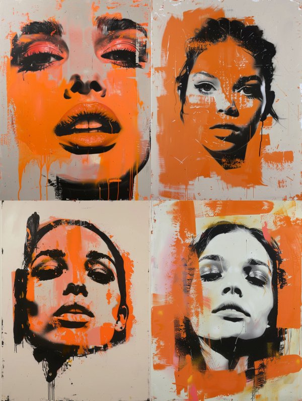 Neon Orange Urban Portrait