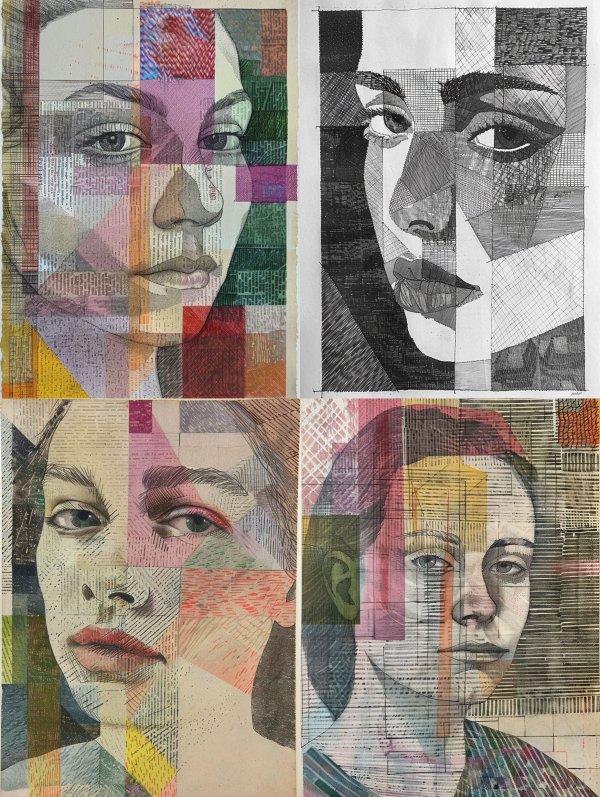 Fragmented Visions: A Study in Cubist Portraits