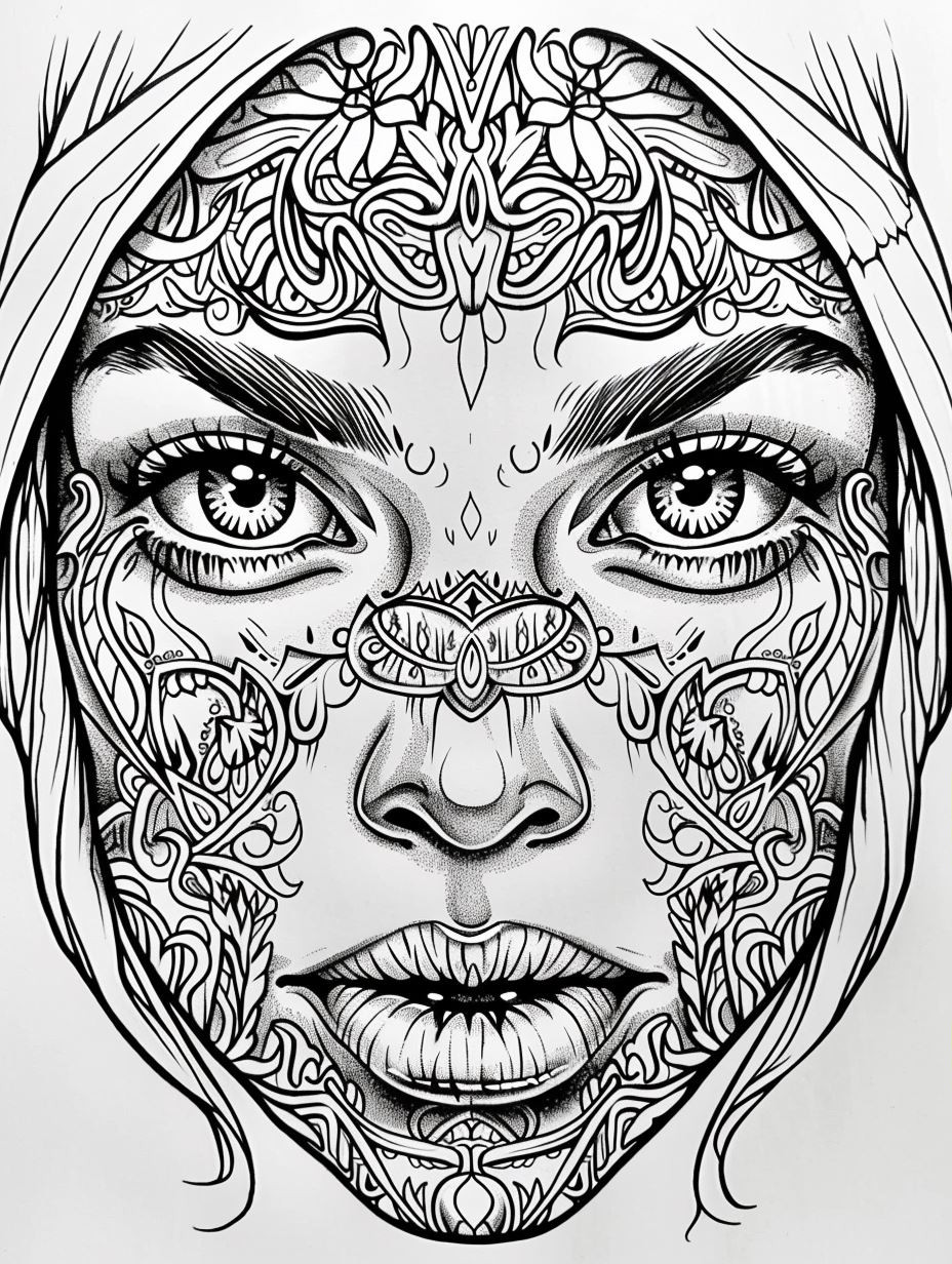 Intricate Surrealist Portrait Art - Image 3