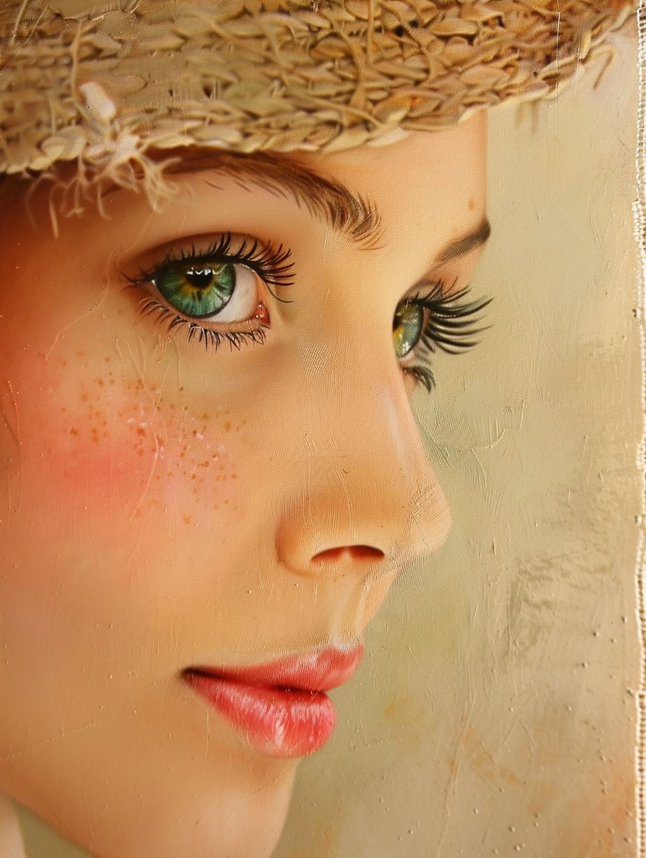 Ethereal Gaze in Soft Hues - Image 3