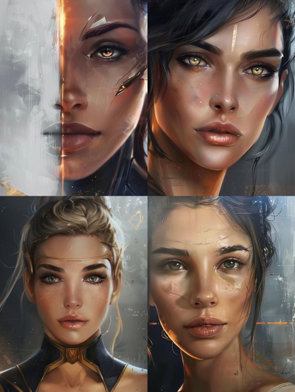 Ethereal Visions of Digital Beauty