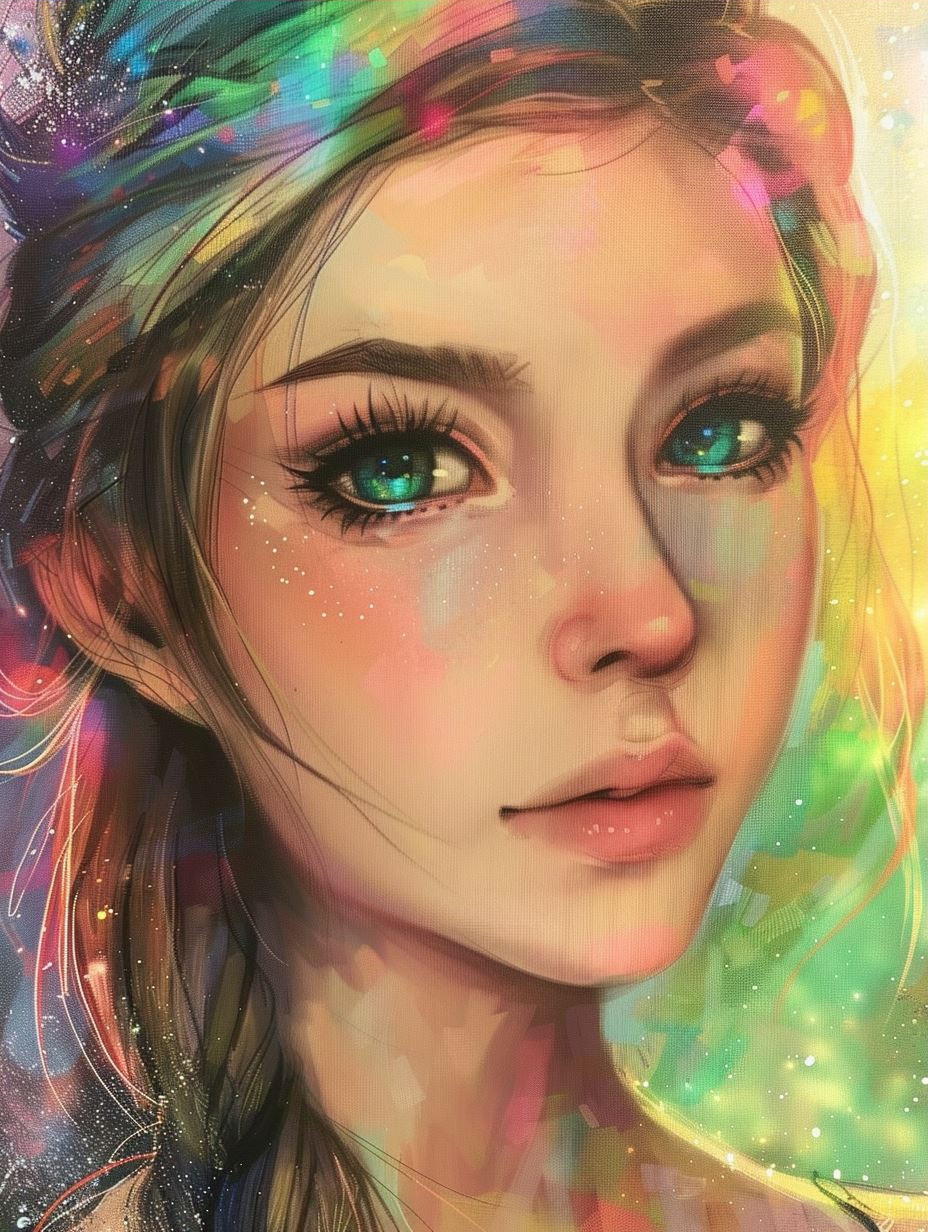 Prismatic Ethereal Portrait of Light - Image 3