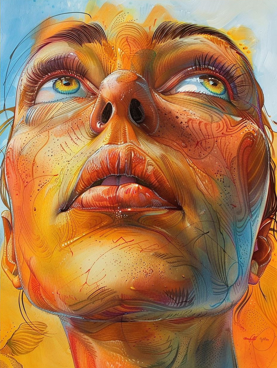 Golden Hues of Ethereal Gazes - Image 4