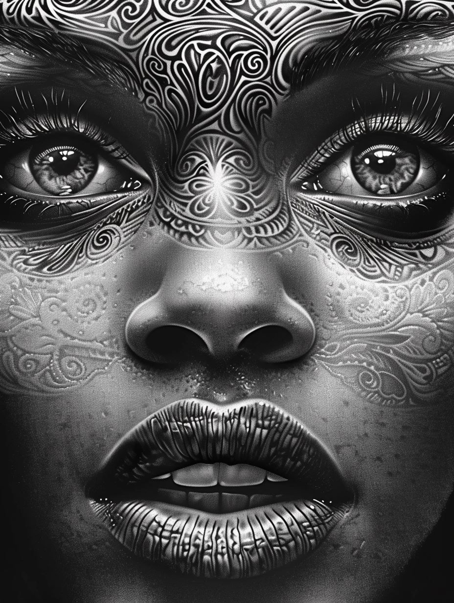 Monochrome Ethereal Portraiture Study - Image 1