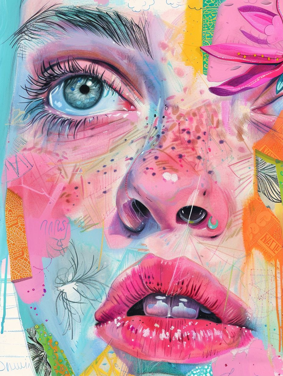 Neon Dream Collage - Image 1