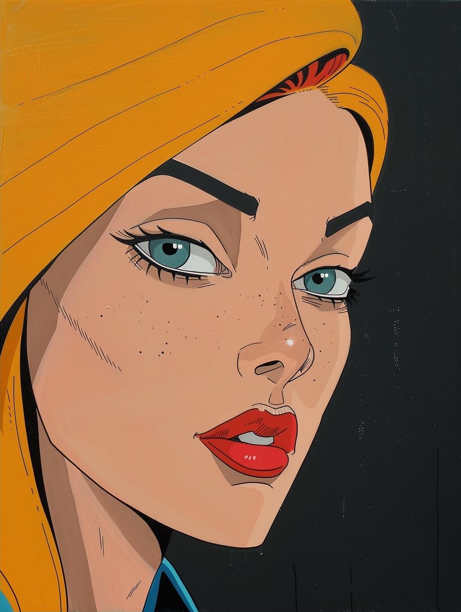 Modern Pop Art Femme Fatale - Image 2