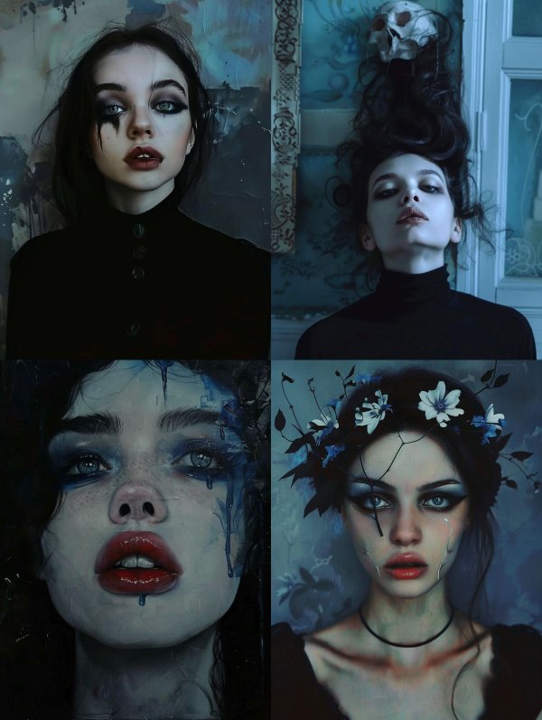 Melancholy Muse: A Study in Dark Elegance