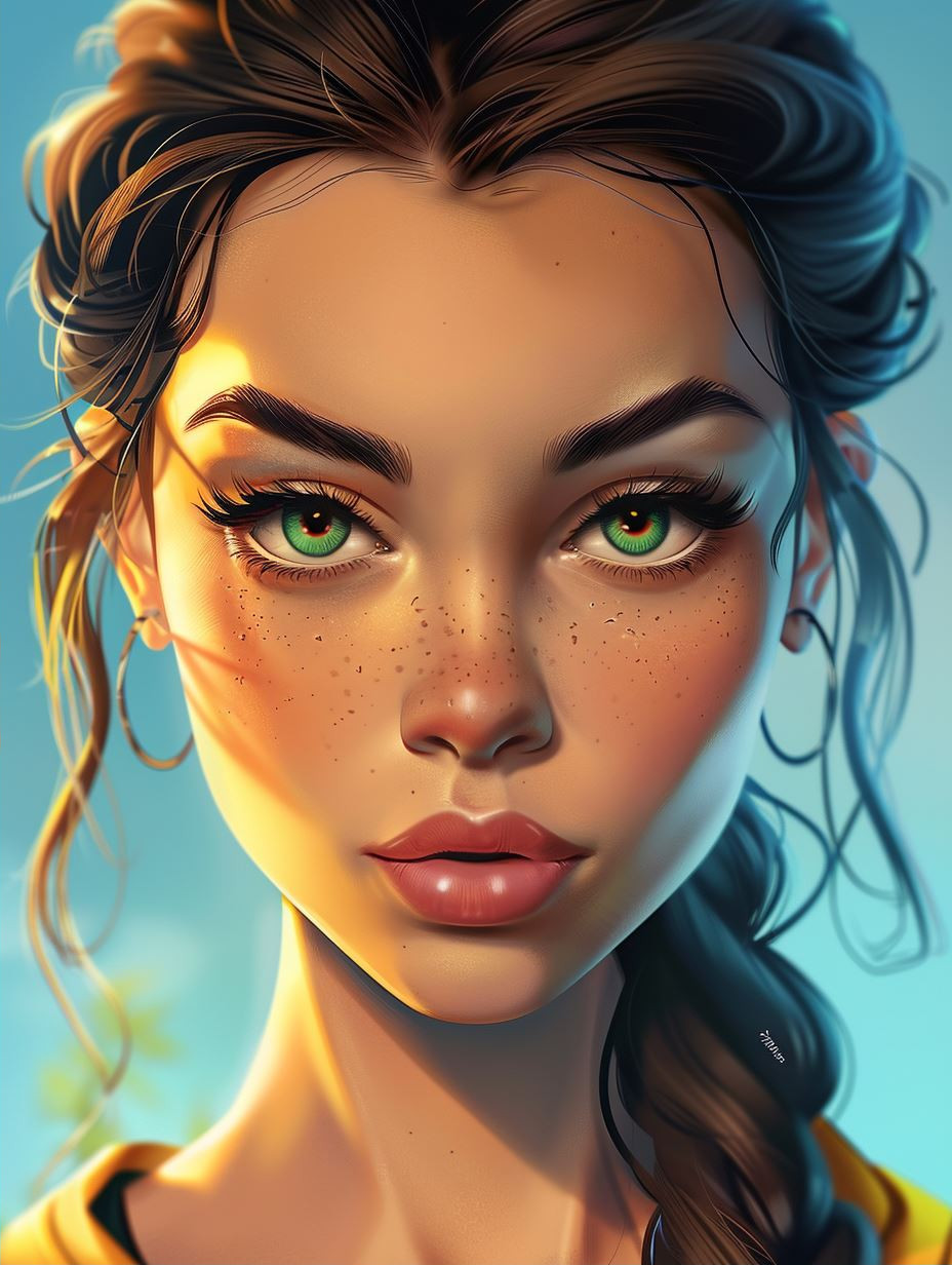 Luminous Golden Hour Portrait - Image 2