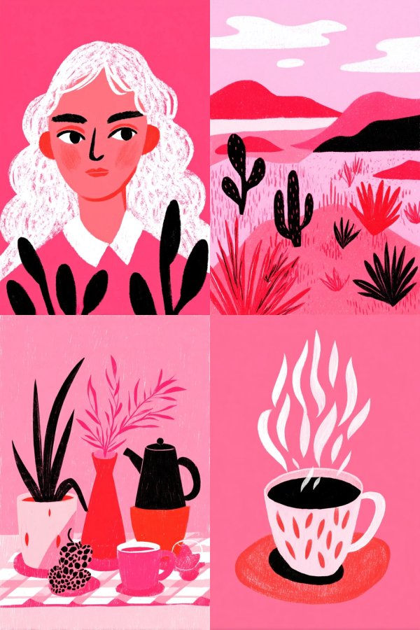 Pink Dreams and Desert Scenes