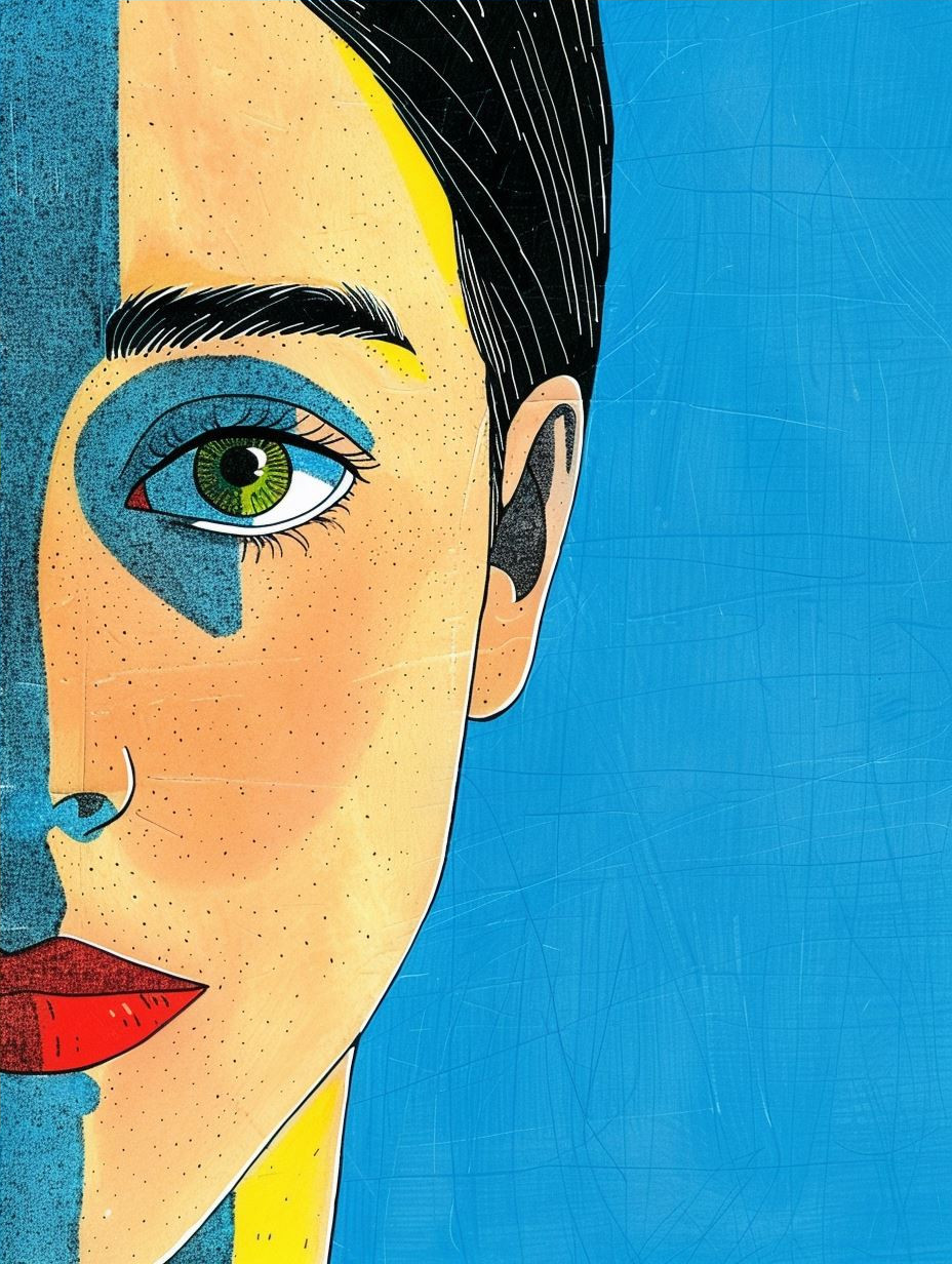 Sun-Kissed Freckled Comic Portrait - Image 4