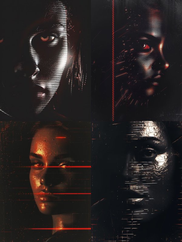 Digital Soul in Neon Grid