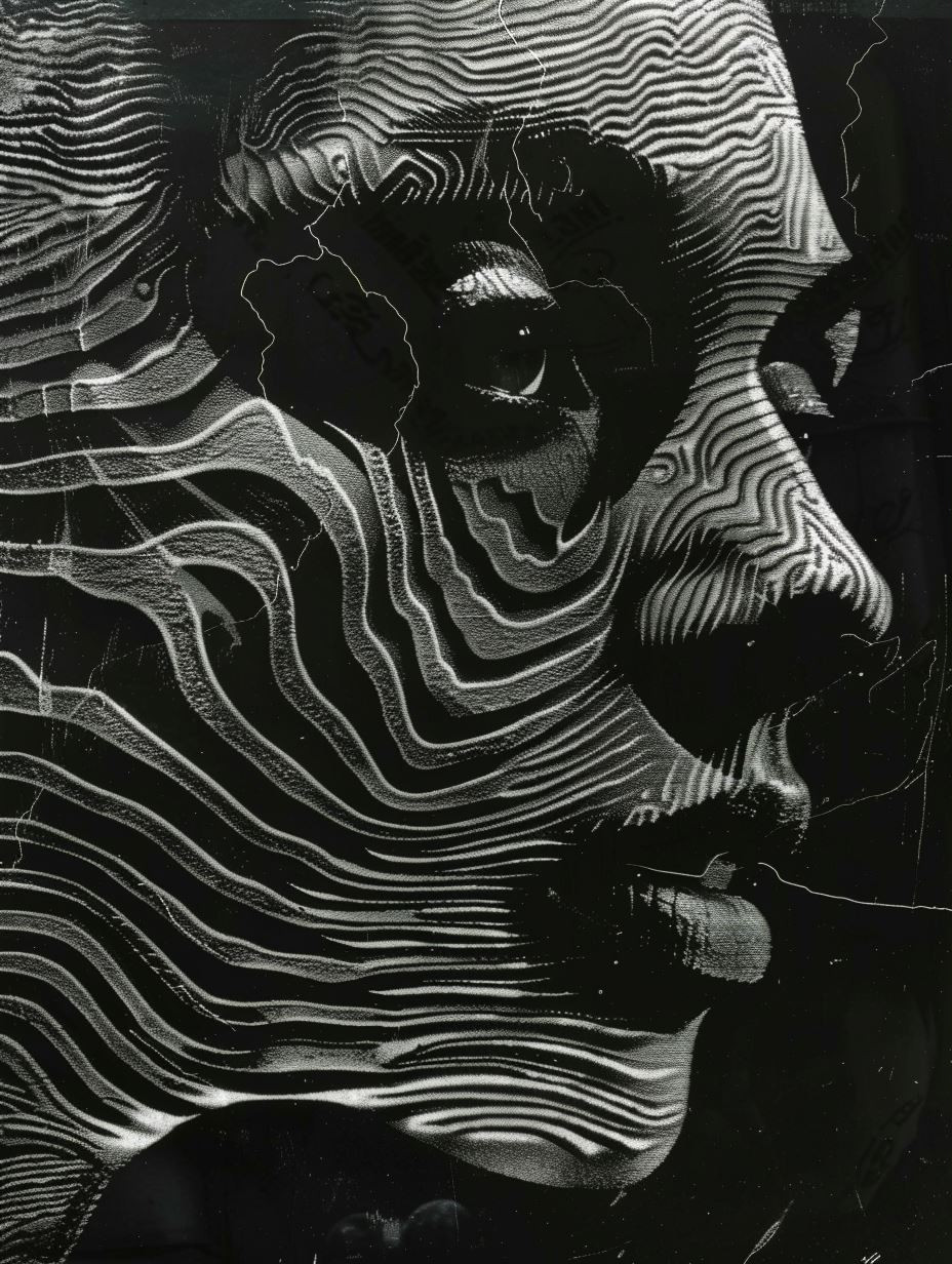 Topographic Human Portrait Study - Image 1
