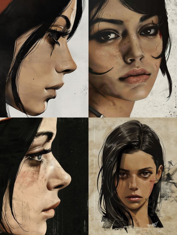 Shadows of Resilience: Digital Portrait Study