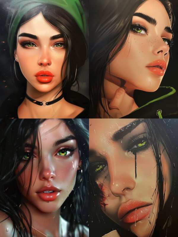 Ethereal Dark Digital Portraiture