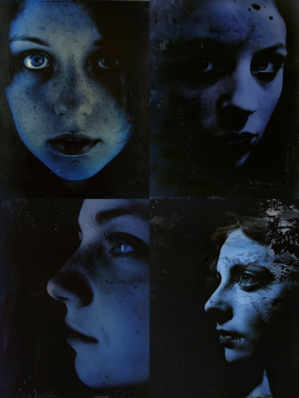 Ethereal Blue Nocturnal Gaze