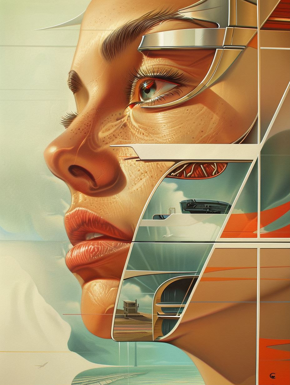Fragmented Digital Portraiture Study - Image 1