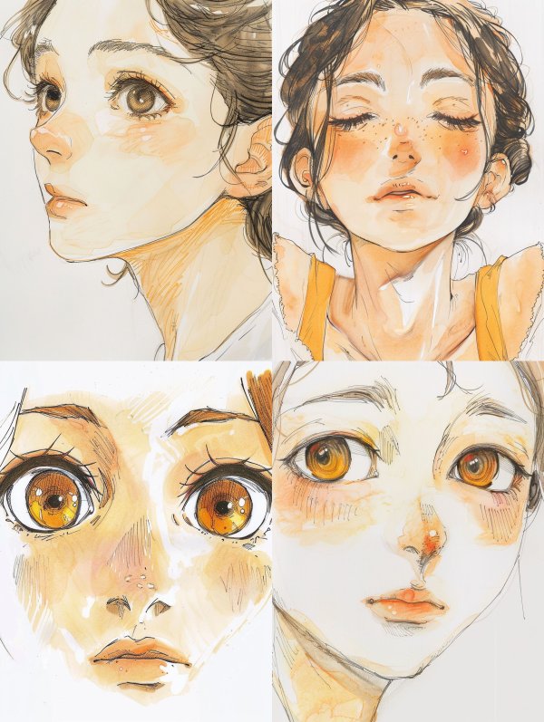 Ethereal Gaze: A Study in Expression