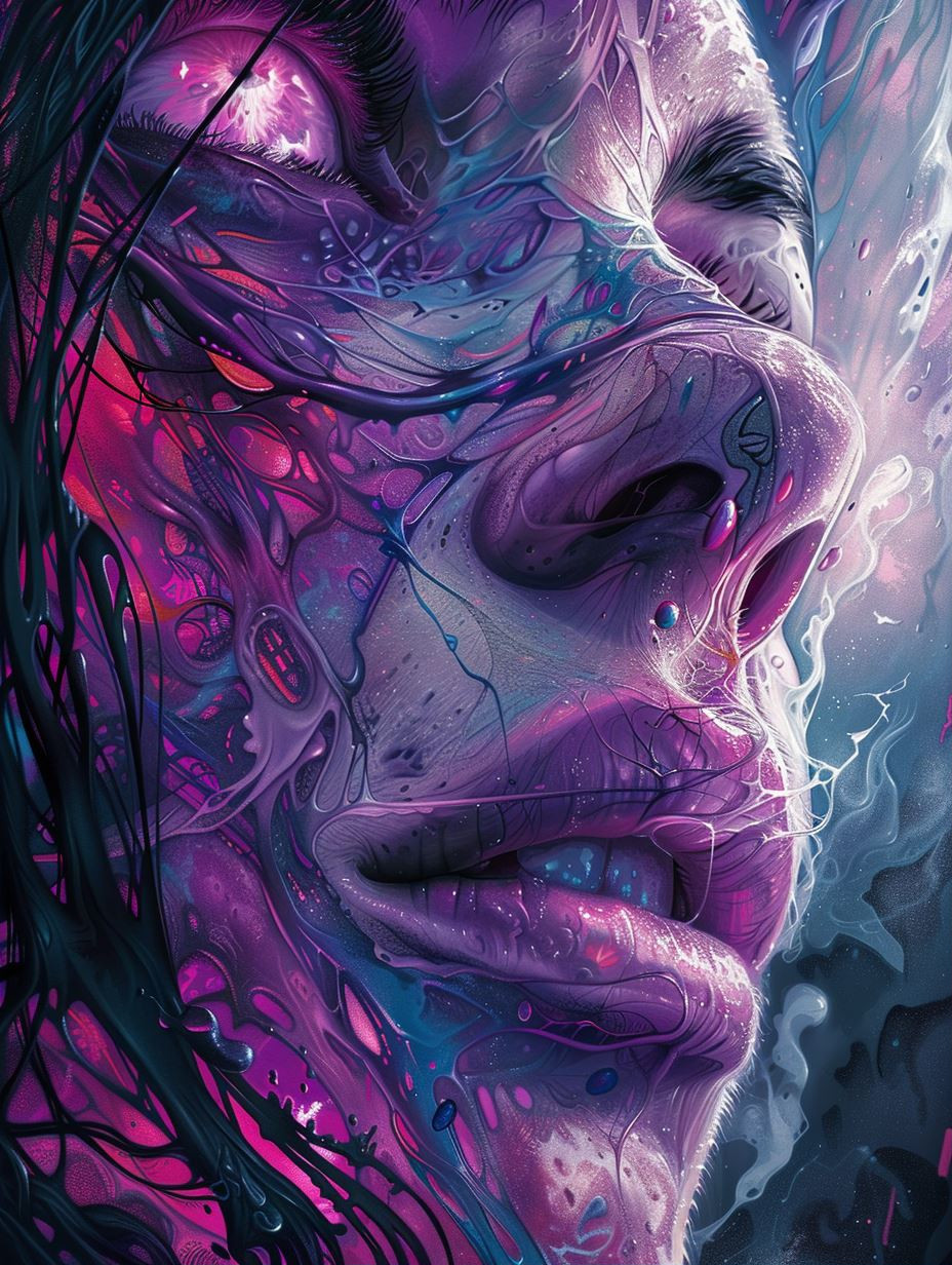 Neon Ethereal Cybernetic Portraits - Image 1