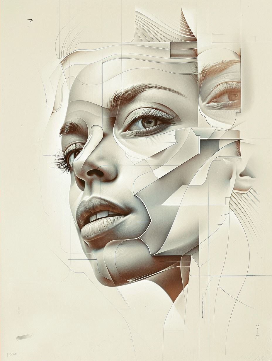 Fragmented Digital Portraiture Study - Image 2