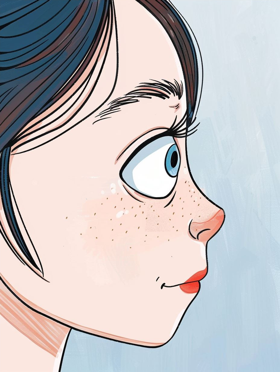Moody Blue Indie Illustration - Image 4