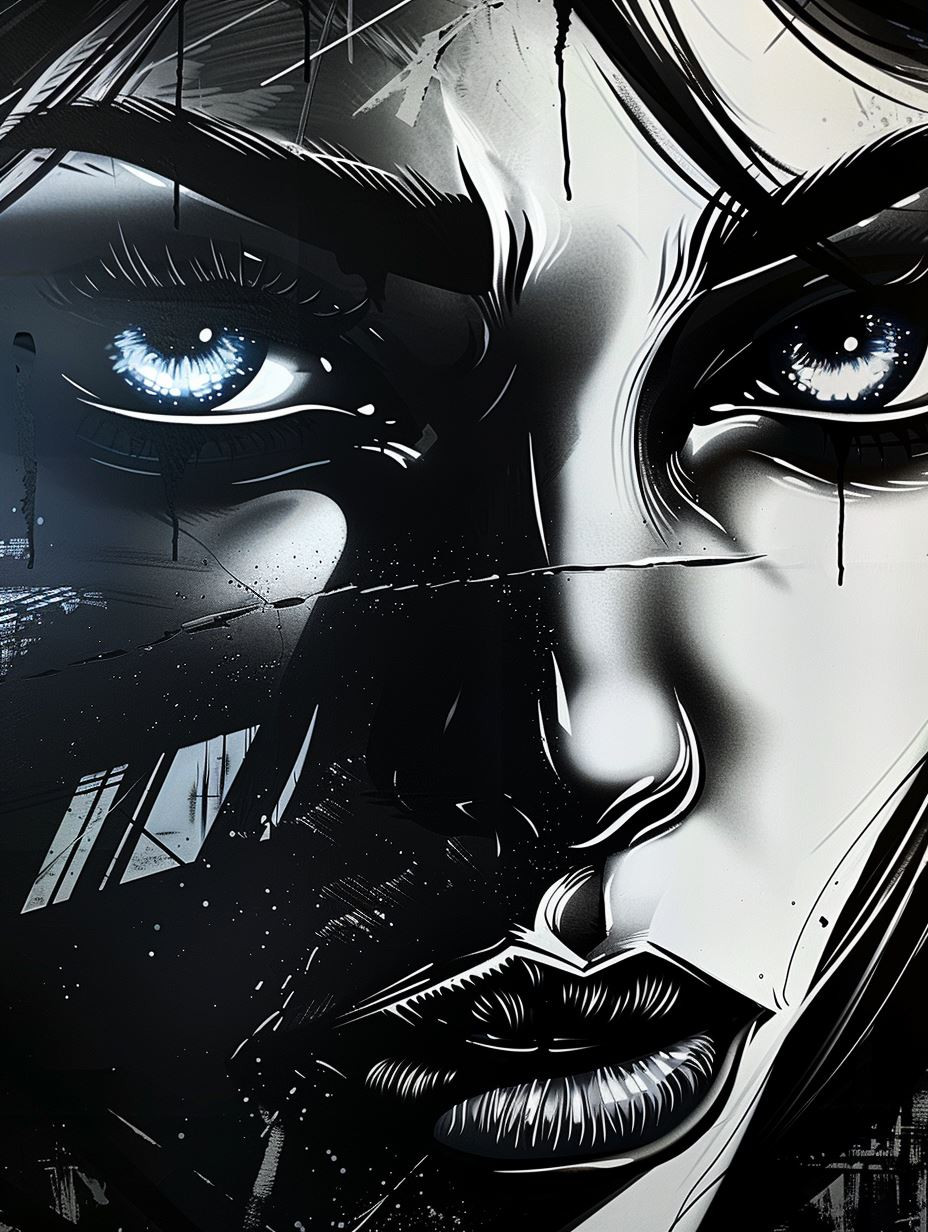 Dark Noir Cyberpunk Portraits - Image 3