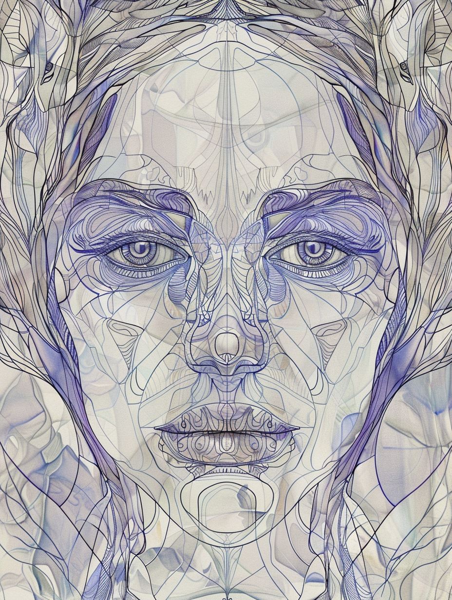 Ethereal Violet Contours - Image 4