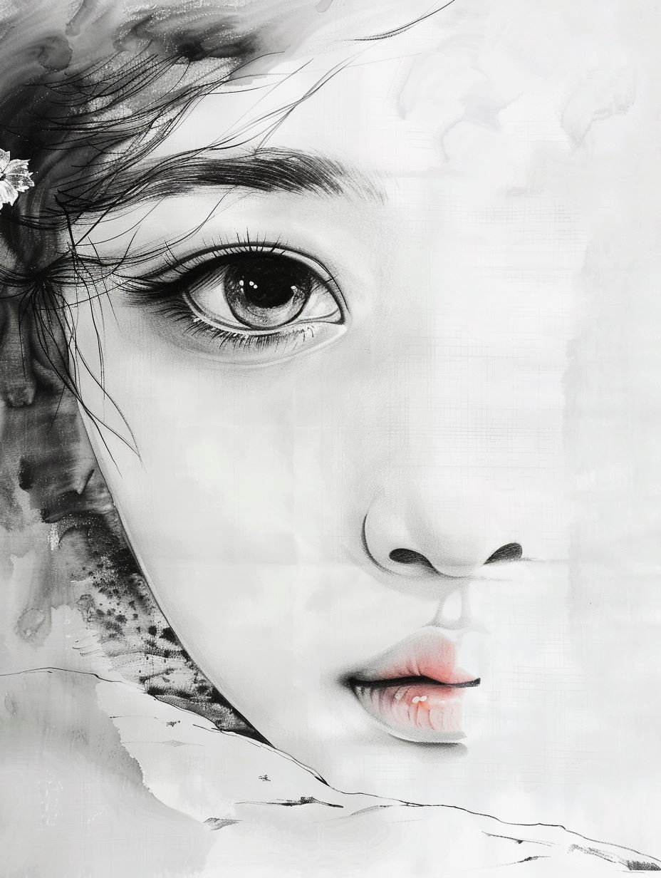 Ethereal Ink Portraits of Grace - Image 3