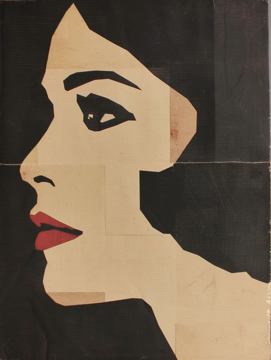 Abstract Noir Portrait Study - Image 2