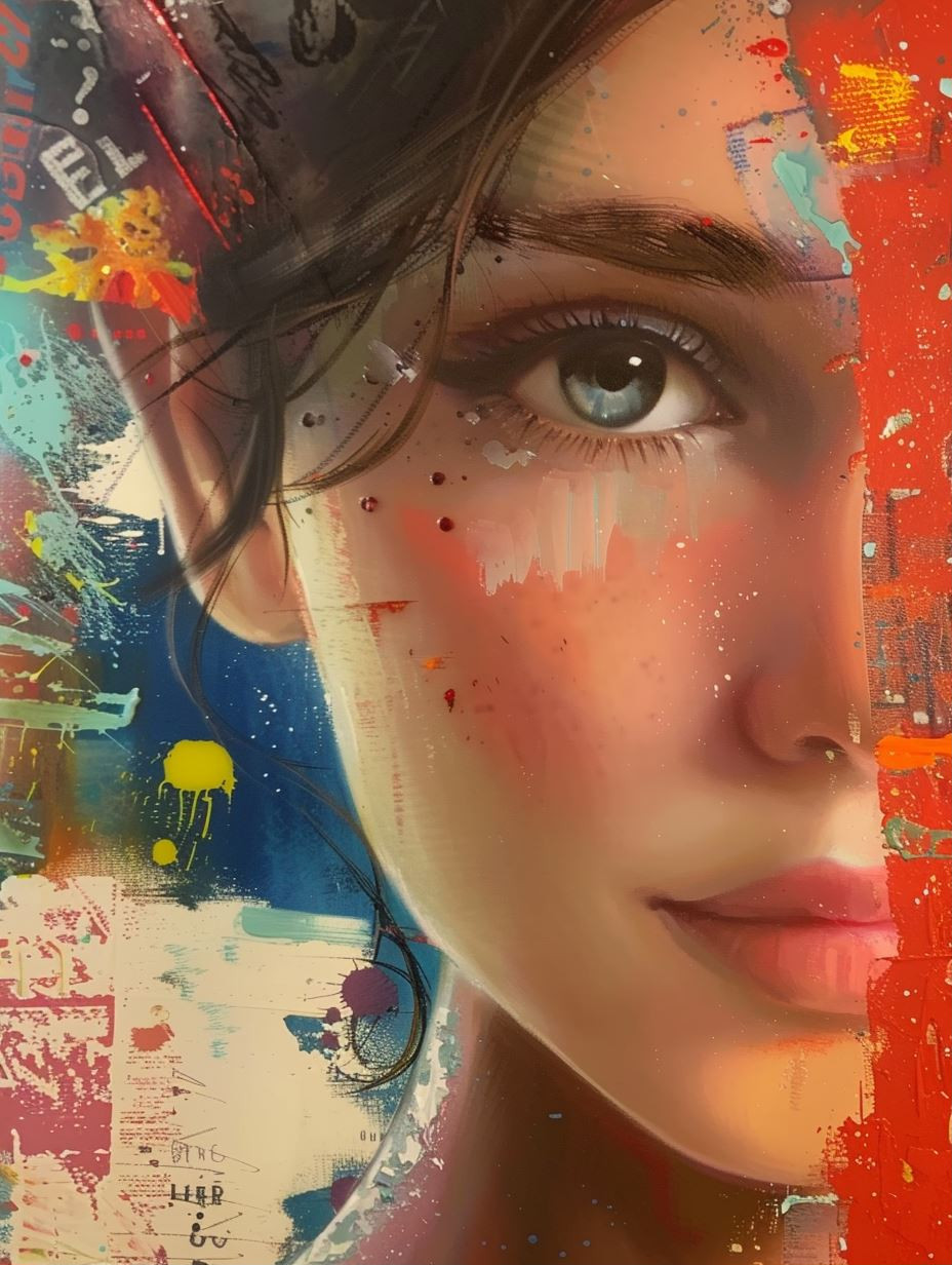 Abstract Fusion Portrait Art