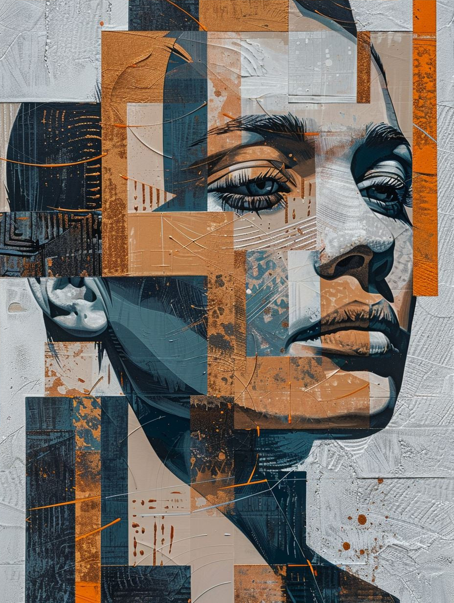 Fragmented Portraits in Urban Hues - Image 4