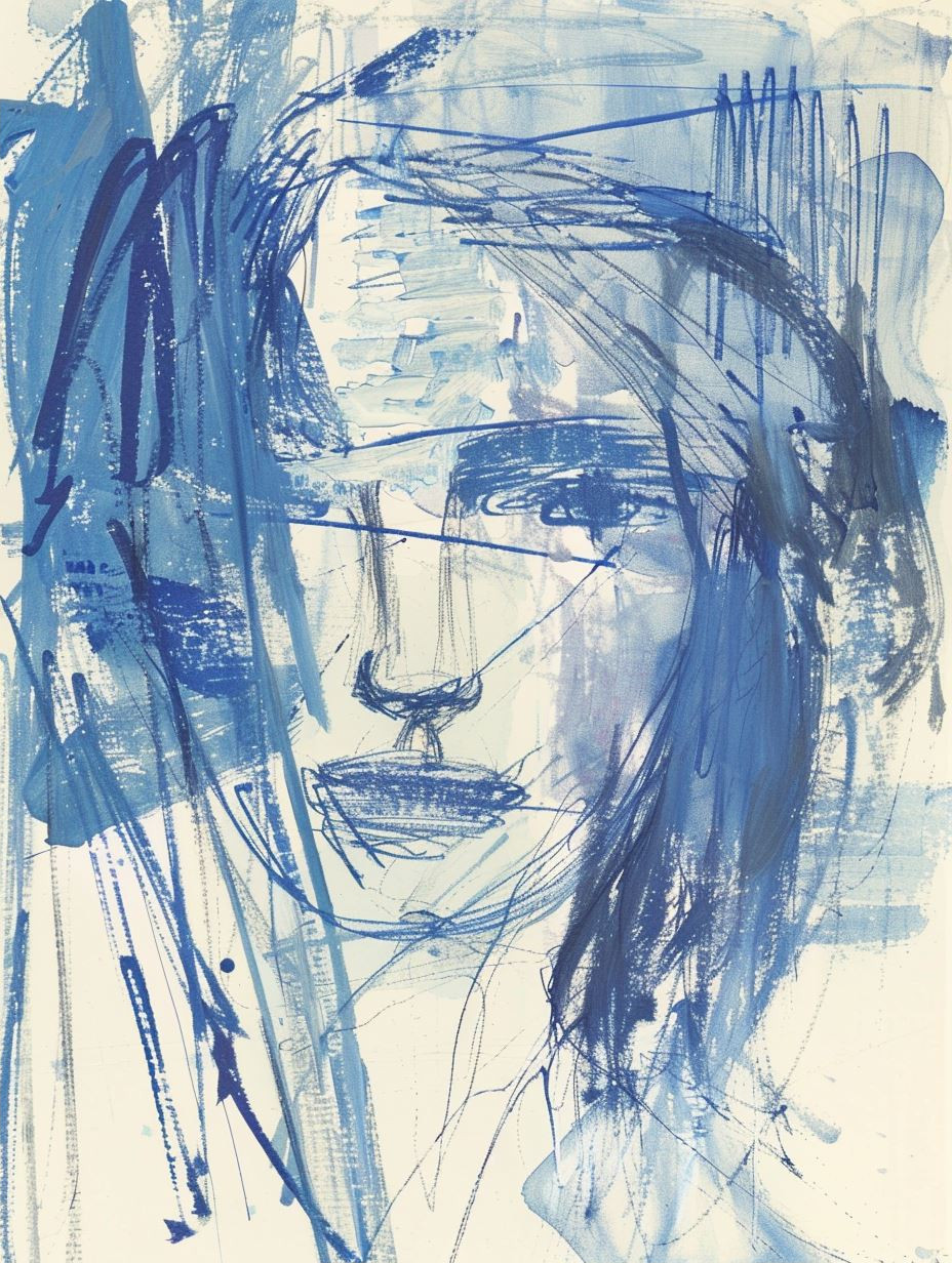 Azure Dreams Ethereal Portrait Studies - Image 2