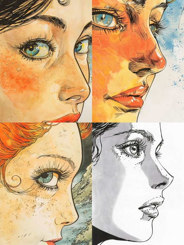 Four Perspectives of a Single Gaze