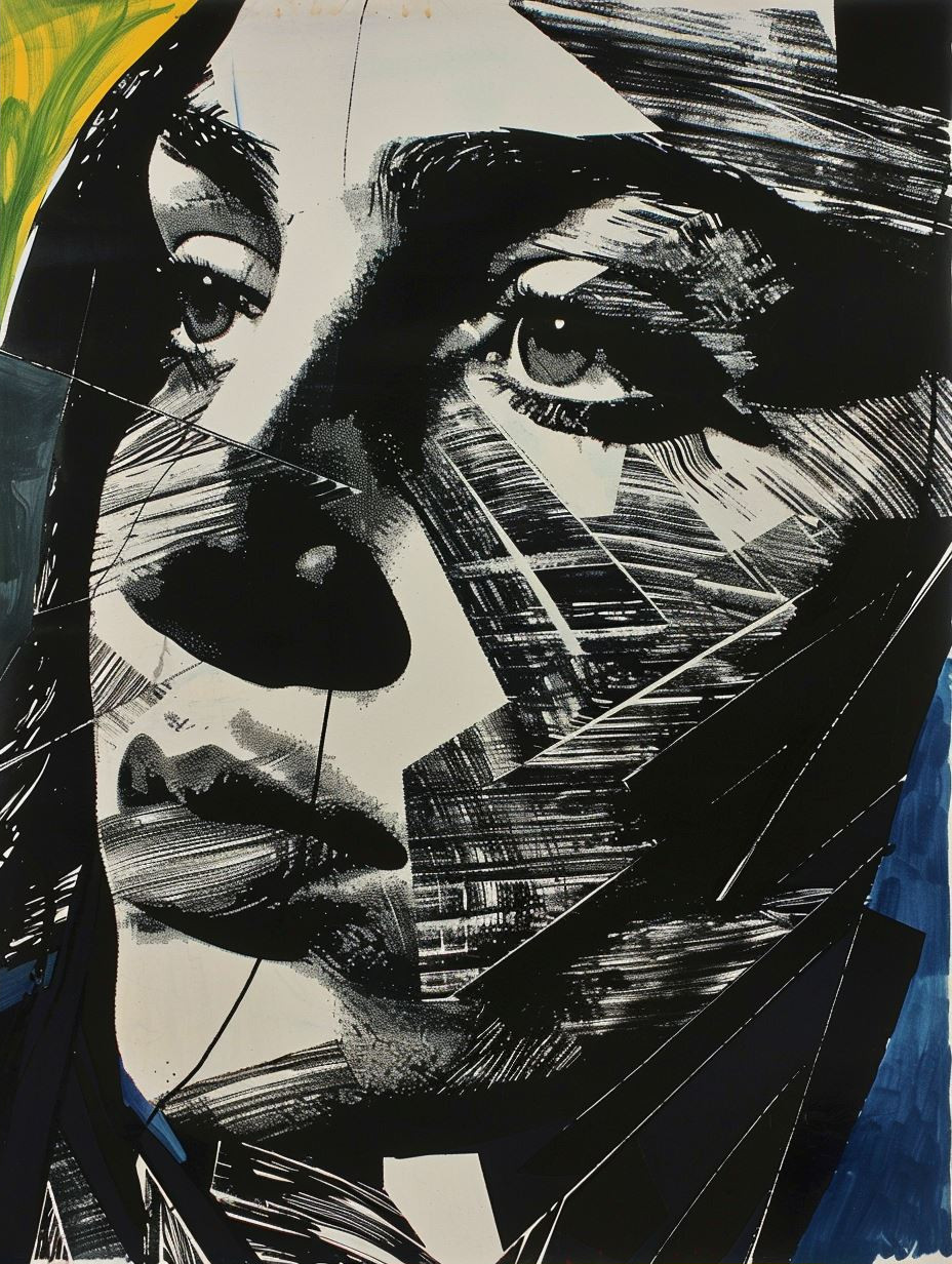 Fragmented Jungle Portrait Study - Image 2